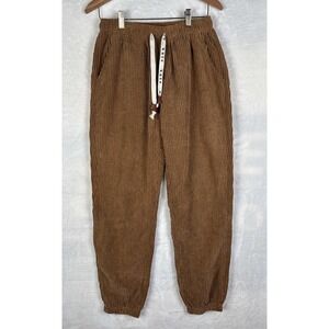Kidoriman Mens XXL Pants Tapered Ribbed Corduroy Brown Japanese Streetwear Boho